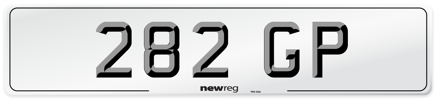 282 GP Number Plate from New Reg